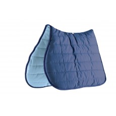 Roma Reversible Softie All Purpose Saddle Pad (Navy/Light Blue)