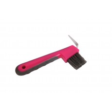Roma Soft Touch Hoof Pick (Fluorescent Pink)