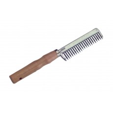 Roma Wood Handle Aluminium Pulling Comb