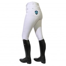 Mark Todd (Clearance) Women's Venus Grip Breeches (White/Blue)