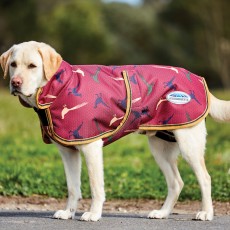 Weatherbeeta Comfitec Parka 1200D Deluxe Dog Coat (Burgundy Pheasant Print)