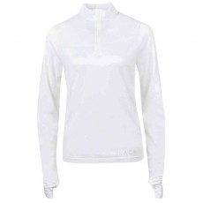 Dublin Ladies Black Jenny Half Zip Competition Shirt (White)