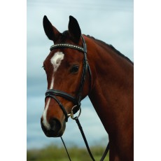 Kincade Padded Crystal Crank Flash Bridle (Brown)