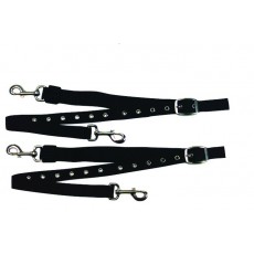 Kincade Nylon/Elastic Adjustable Side Reins (Black)