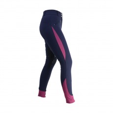 Hy Performance Sport Active Ladies Breeches (Navy/Port Royal)