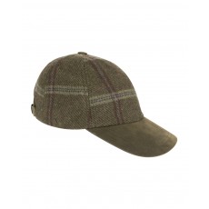 Hoggs of Fife Ladies Musselburgh Tweed Baseball Cap (Bracken Tweed)