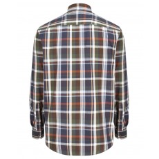 Hoggs of Fife Men's Luthrie Long Sleeve Plaid Shirt (Navy Check)