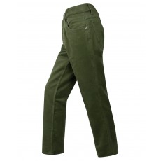 Hoggs of Fife Men's Moleskin Jeans (Dark Olive)