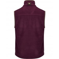 Hoggs of Fife Men's Stenton Technical Fleece Gilet (Merlot)