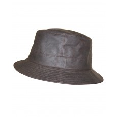 Hoggs of Fife Men's Waxed Bush Hat (Brown)