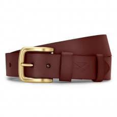 Hoggs of Fife unisex Luxury Leather Belts (Dark Brown)