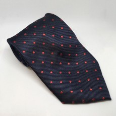 Equetech Polka Dot Show Tie (Navy/Red)