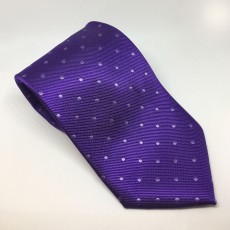 Equetech Polka Dot Show Tie (Purple/White)