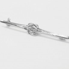Equetech Knot Stock Pin (Silver)