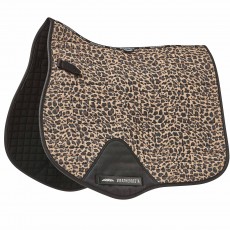 Weatherbeeta Prime Leopard All Purpose Saddle Pad (Brown Leopard Print)