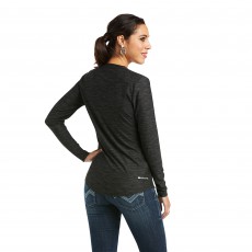 Ariat Women's Laguna Long Sleeve Top (Charcoal)