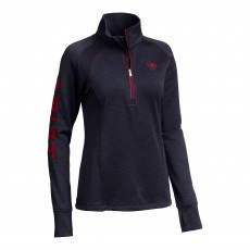 Ariat Women's Tek Team 1/2 Zip Sweatshirt (Navy Heather)