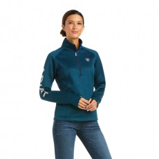 Ariat Women's Tek Team 1/2 Zip Sweatshirt (Eurasian Teal)