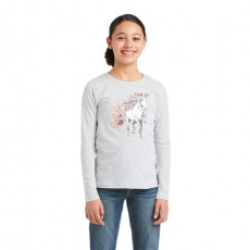 Ariat Youth My Unicorn Long Sleeve T-Shirt (Heather Grey) Ariat Youth My Unicorn Long Sleeve T-Shirt (Heather Grey)