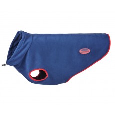 Weatherbeeta ComfiTec - Fleece Zip Dog Coat (Navy/Red)