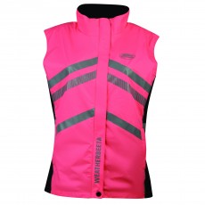 Weatherbeeta Adults Reflective Lightweight Waterproof Vest (Pink)