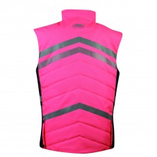 Weatherbeeta Adults Reflective Quilted Gilet (Pink)