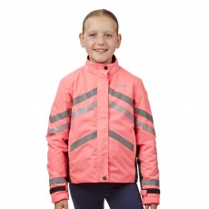 Weatherbeeta Childs Reflective Heavy Padded Waterproof Jacket (Pink)