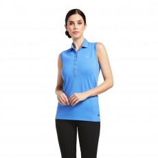 Ariat Women's Prix 2.0 Sleeveless Polo (Reykjavik Blue) Ariat Women's Prix 2.0 Sleeveless Polo (Reykjavik Blue)