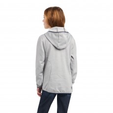 Ariat Youth's Byron Full Zip Hoodie (Heather Grey)