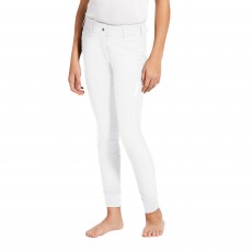 Ariat Youth's Tri Factor Grip Full Seat Breeches (White)