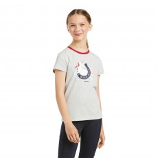 Ariat Youth's Unicorn Moon Short Sleeve T-Shirt (Heather Grey)