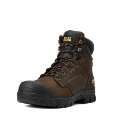 Ariat Women's Treadfast 6' Waterproof Steel Toe Boots (Dark Brown)