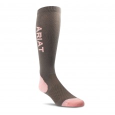 Ariat Tek Performance Socks (Iron/Quartz Pink)