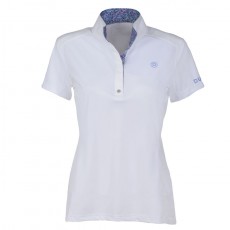 Dublin Ladies Andrea Short Sleeve Competition Printed Inner Collar Shirt (White/Lavender) Dublin Ladies Andrea Short Sleeve Competition Printed Inner Collar Shirt (White/Lavender)