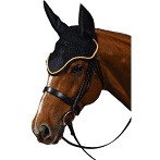 Roma Crochet Ear Cover (Black/Gold)