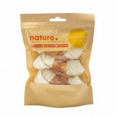 Second Nature Dog Treats 4.5in Whitehide Knotted Bone Wrapped in Chicken Second Nature Dog Treats 4.5in Whitehide Knotted Bone Wrapped in Chicken