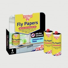 Zero In Fly Papers (4pk) Zero In Fly Papers (4pk)