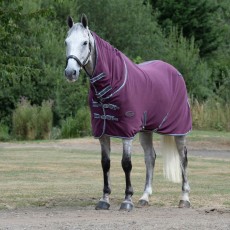 Weatherbeeta Fleece Cooler Combo Neck (Maroon/Grey/White)