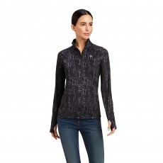 Ariat Womens Lowell 2.0 1/4 Zip (Black Bit Print)