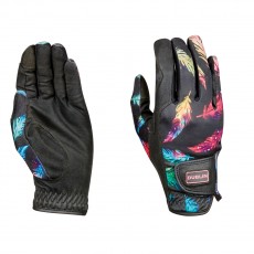 Dublin Print Riding Gloves (Feather Print)