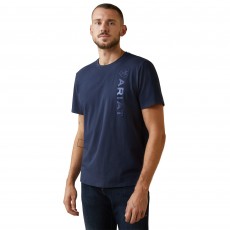 Ariat Mens Vertical Logo T-Shirt (Navy) Ariat Mens Vertical Logo T-Shirt (Navy)