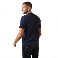 Ariat Mens Vertical Logo T-Shirt (Navy) Ariat Mens Vertical Logo T-Shirt (Navy)