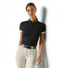 Ariat Womens Bandera 1/4 Zip Polo (Black) Ariat Womens Bandera 1/4 Zip Polo (Black)