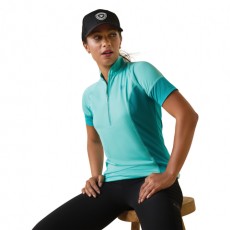 Ariat Womens Cambria Jersey 1/4 Zip Baselayer (Pool Blue/Viridian Green) Ariat Womens Cambria Jersey 1/4 Zip Baselayer (Pool Blue/Viridian Green)