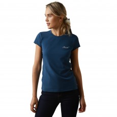 Ariat Womens Logo Script T-Shirt (Deep Petroleum) Ariat Womens Logo Script T-Shirt (Deep Petroleum)