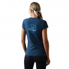 Ariat Womens Logo Script T-Shirt (Deep Petroleum) Ariat Womens Logo Script T-Shirt (Deep Petroleum)