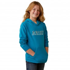 Ariat Youth 3D Logo 2.0 Hoodie (Mosaic Blue)