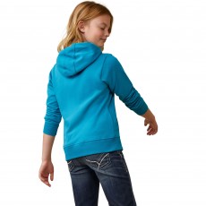 Ariat Youth 3D Logo 2.0 Hoodie (Mosaic Blue)