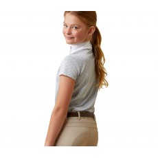 Ariat Youth Aptos Show Shirt (Pearl Grey Dot)