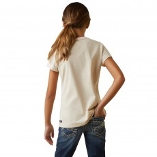 Ariat Youth Flora T-Shirt (Oatmeal Heather)